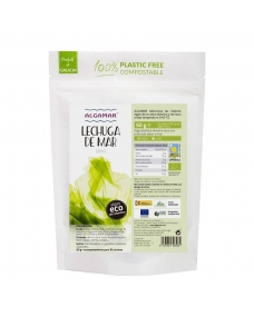 Lechuga de mar en copos (Ulva) Bio 50g Algamar
