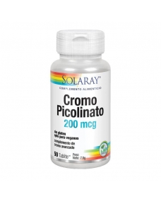 Chromium (cromo) Picolinate 200mcg 50comp Solaray