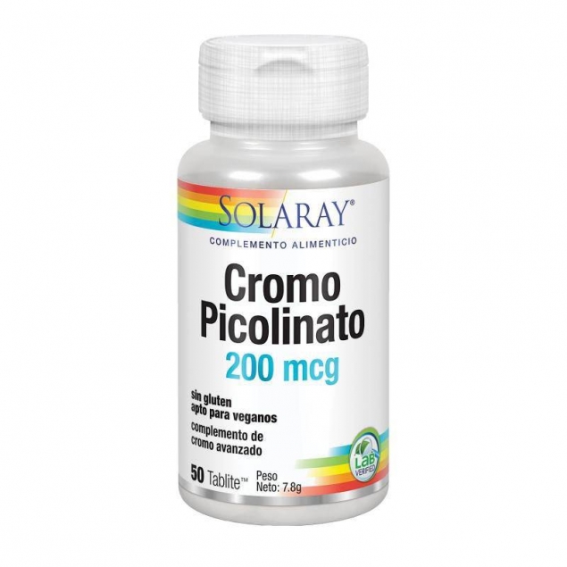 Chromium (cromo) Picolinate 200mcg 50comp Solaray