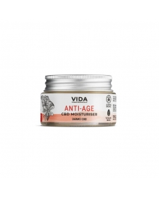 Crema Facial Hidratante Antiedad CBD Vainilla y Rosa Bio 30ml Pura Vida