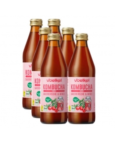 Kombucha Cereza y Menta Bio 6x330ml Voelkel