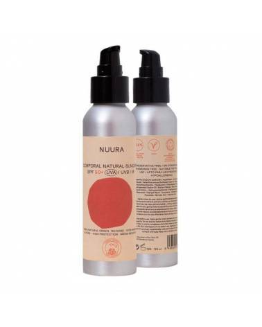 Crema fluida solar natural SPF+50 Bio 125ml Nuura