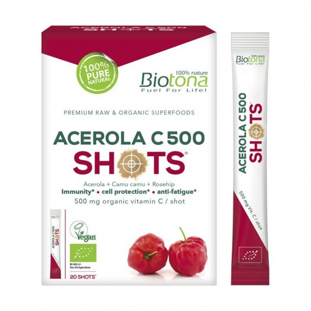 Acerola C500 Shots Bio 20x2