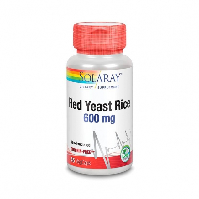 Red Yeast Rice 600mg 45vcaps Solaray
