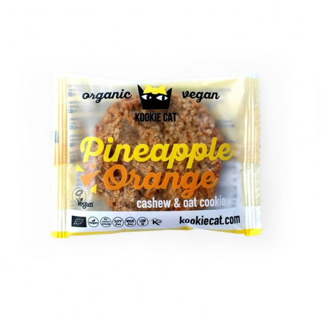 Galleta con piña & naranja Bio 12x50g Kookie Cat