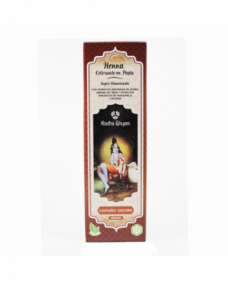 Henna castaño oscuro pasta 200g Radhe Shyam