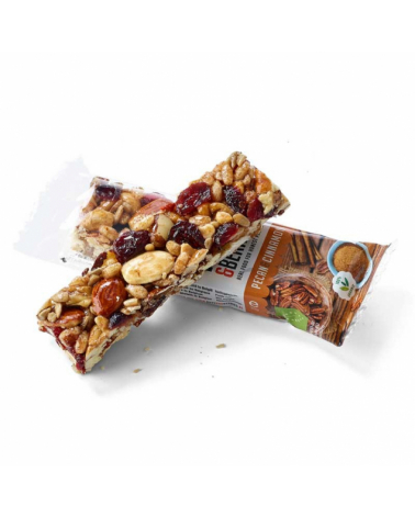 Barrita nueces pecan y canela Bio 15x30g Nuts&Berries