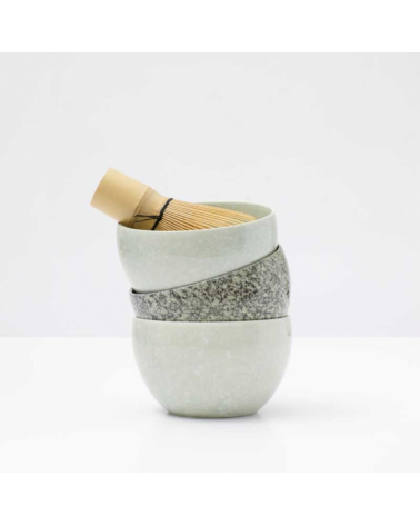 Tazon de Matcha Bowl Grey & Green Biotona