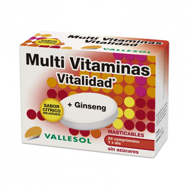 Multivitaminas + Ginseng 24 comprimidos Vallesol