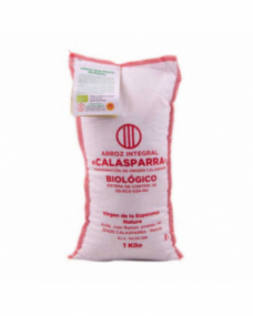 Arroz de calasparra integral saco tela Bio 1kg Calasparra