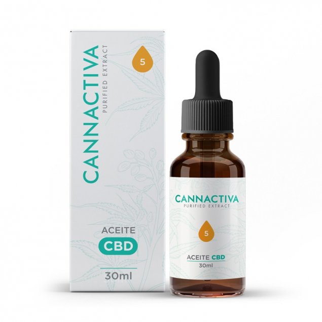 Aceite Purificado CBD Cannabidiol 5% 30ml...