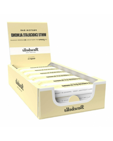 Barrita proteica chocolate blanco almendras-White Chocolate Almond 12x55g Barebells