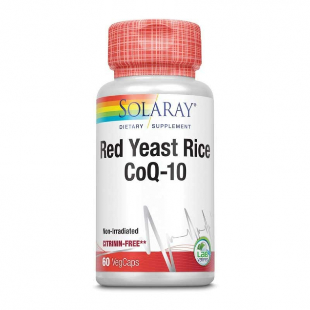 Red Yeast Rice Plus Q10 60 vcaps Solaray