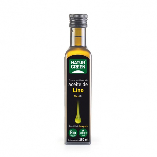 Aceite de lino bio 250ml Naturgreen
