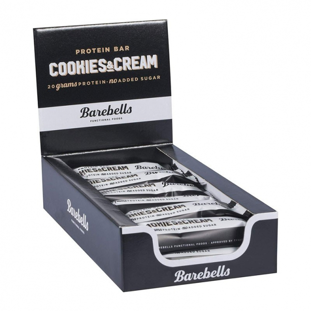 Barrita proteica cookies&cream 12x55g Barebells