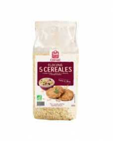 Copos 5 cereales bio 500g Celnat