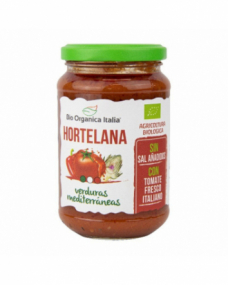Salsa de tomate hortelana con verduras mediterraneas Bio 325ml Organica Italia