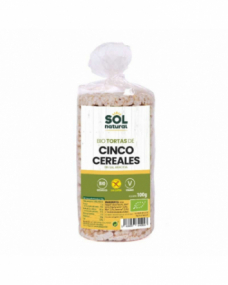 Tortas de 5 cereales s/gluten Bio 100g Sol natural