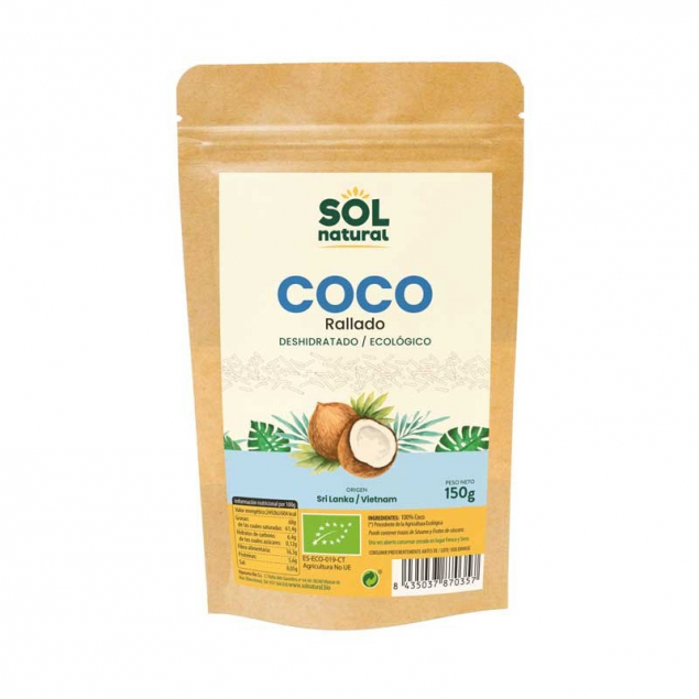Coco rallado bio 150g Sol Natural