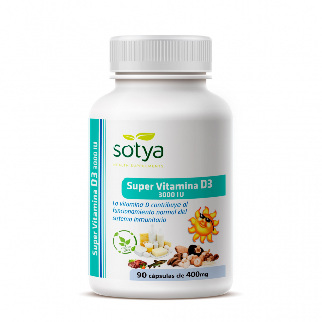 Super vitamina D3 3000UI 90 capsulas Sotya