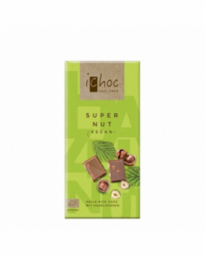 Chocolate vegano avellanas Supernut Bio 80g Ichoc