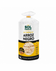 Tortas de arroz negro y curcuma s/gluten bio 100g Sol Natural