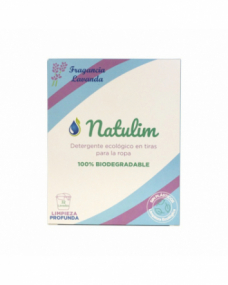 Detergente tiras biodegradable Lavanda 32 lavados Natulim