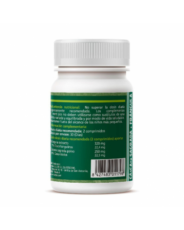 Cascara sagrada+Frangula 500mg 60 comprimidos Sotya