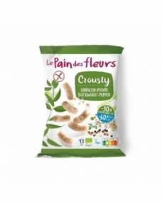 Ganchito Crousty de trigo sarraceno y pimienta Bio 75g Le Pain des Fleurs