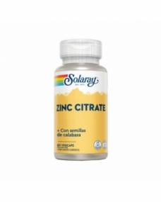 Zinc Citrate + semillas de calabaza 60vcaps Solaray