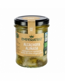 Alcachofa aliñadas en cuartos con aceite de oliva virgen extra bio 180g Emperatriz