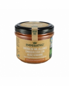 Pate-Crema de mejillones con alga wakame Bio 110g Emperatriz