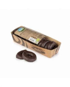 Galletas Aros cubierta de chocolate negro Bio 250g Belsi