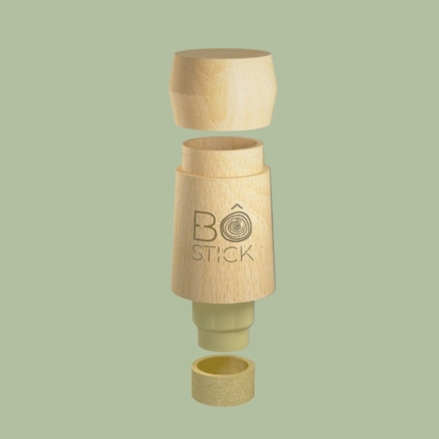 Desodorante de Savia de Bambu recargable - aplicador de madera con recambio 45g Bo Stick