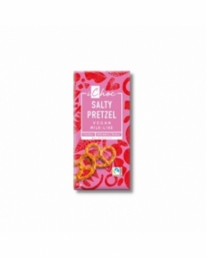 Chocolate vegano con trozos de pretzel 80g Ichoc