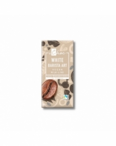 Chocolate vegano blanco con crujiente de café Barista 80g Ichoc