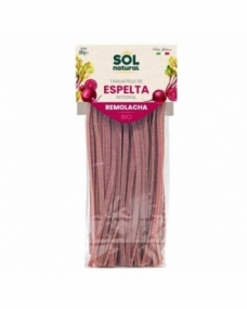 Tagliatelle de espelta integral  con remolacha bio 250g Sol Natural