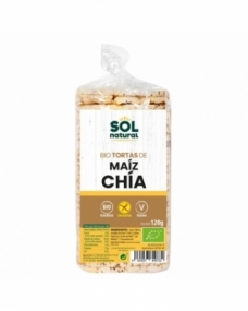 Tortas de maíz y chía sin gluten bio 120 g Sol Natural