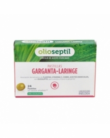 Pastillas Garganta y Laringe sabor miel y limon 24 unidades Olioseptil