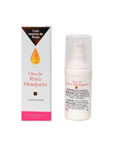 Aceite de rosa mosqueta con esencia de rosa 20ml Natural Nankervis Cosmetics