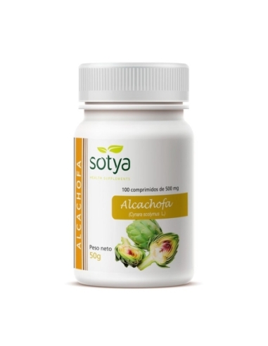 Alcachofa 500mg 100 comprimidos Sotya