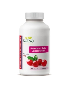 Arandano rojo concentrado 650mg 90 capsulas Sotya
