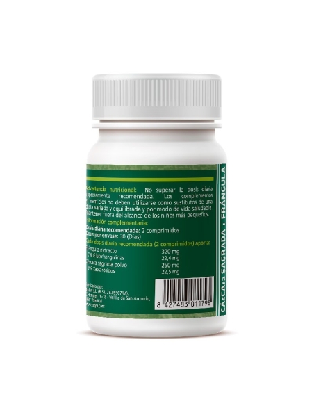 Cascara sagrada+Frangula 500mg 60 comprimidos Sotya