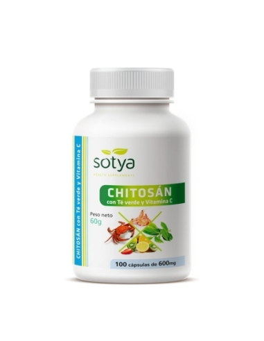 Chitosan+Te verde+VitaminaC 600mg 100 capsulas Sotya