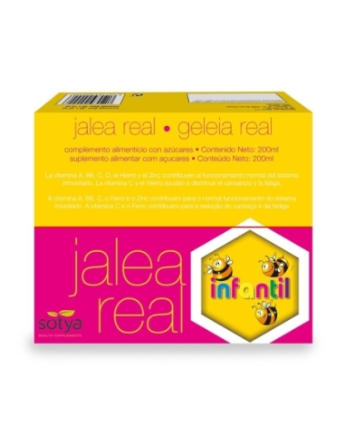 Jalea Real infantil con vitaminas 20 viales 10ml Sotya