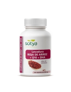 Levadura roja de arroz + Q10 + DHA 730mg 60 capsulas Sotya