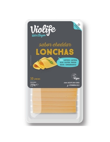 Lonchas veganas sabor cheddar 200gr Violife