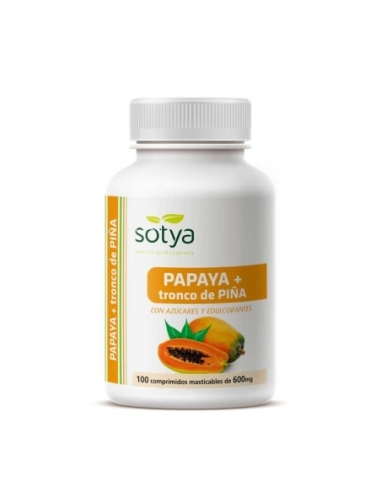 Papaya 600mg 100 comprimidos Sotya