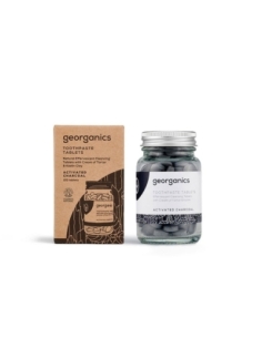 PASTA dental PASTILLA Carbon Activado 120 unidades Georganics