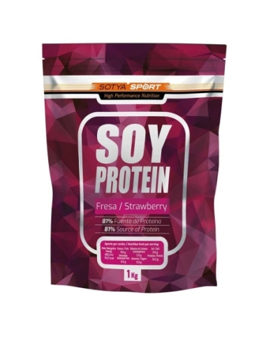 Proteina de soja isolada Fresa Doypack 1Kg Sotya
